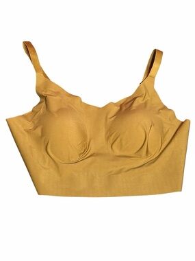 Okko Mustard Yellow Seamless Longline Bralette XXXL Lounge Bra